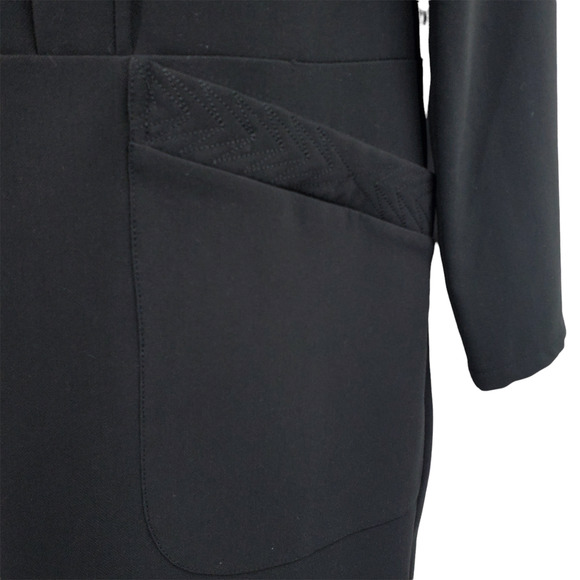 COLORBLOCK WOMENS SIZE MEDIUM LONG SLEEVE BLACK DRESS - Picture 5 of 7